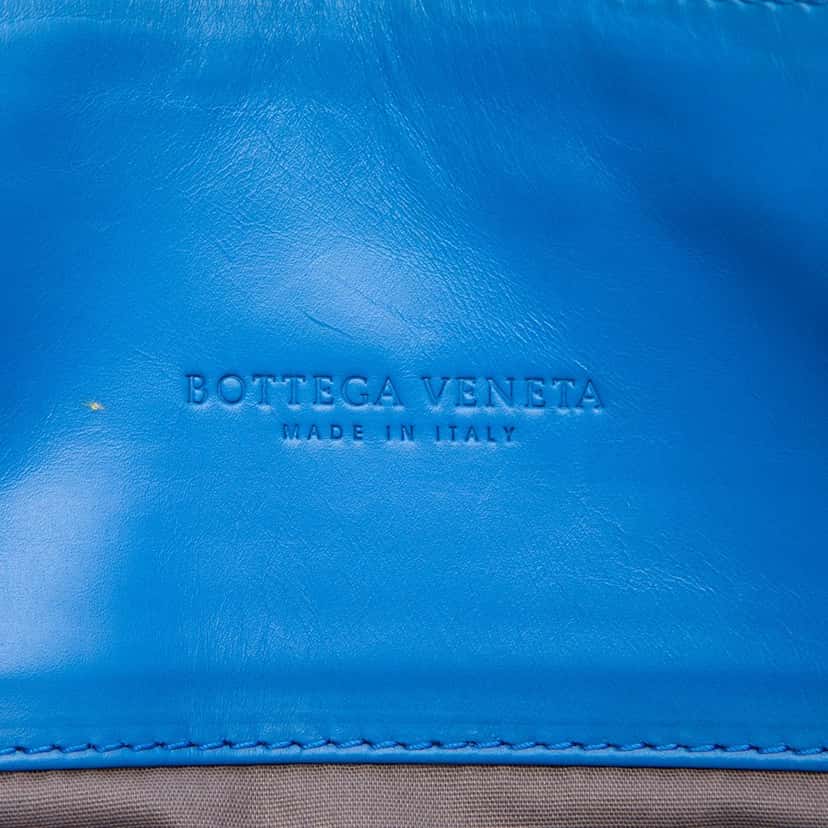 Bottega Veneta Nappa Intrecciato Briefcase Blue Leather Very good condition - Box View