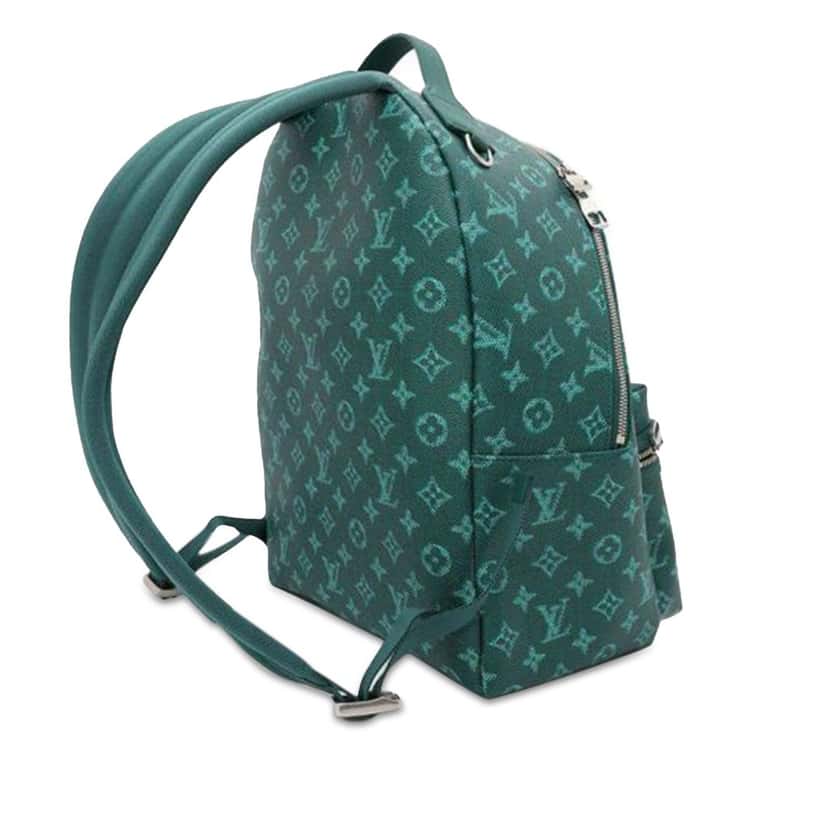Louis Vuitton Monogram Heritage Discovery Backpack PM Green Canvas Very good condition - Back View