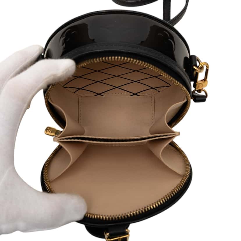 Louis Vuitton Monogram Vernis Mini Boite Chapeau Souple Black Leather Very good condition - Model View