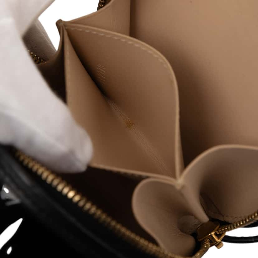 Louis Vuitton Monogram Vernis Mini Boite Chapeau Souple Black Leather Very good condition - Box View