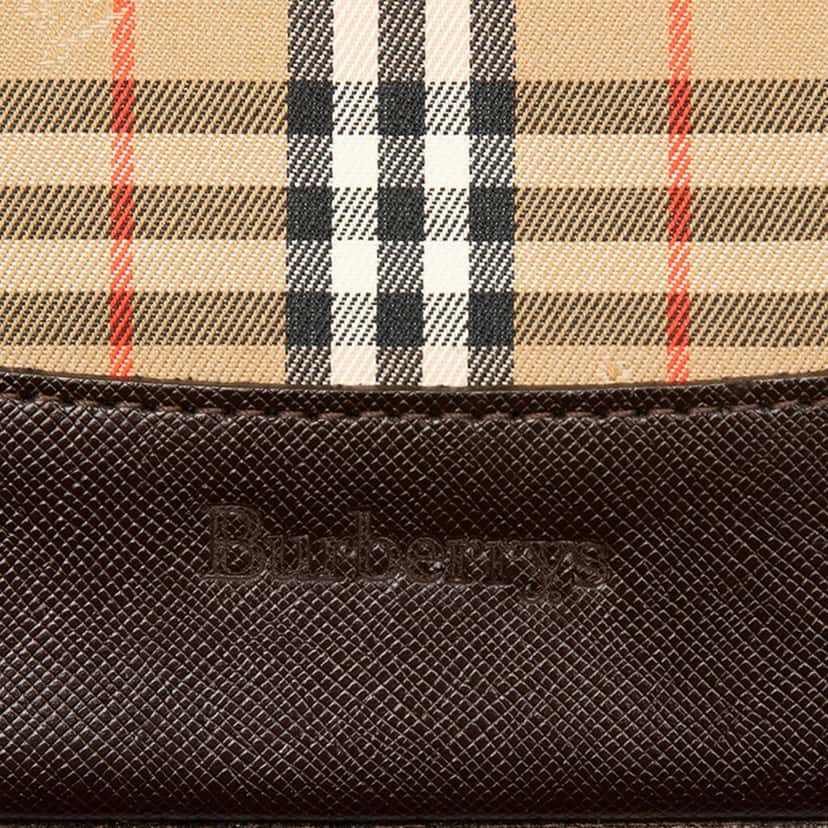 Burberry Haymarket Check Canvas Tote Beige Very good condition - Box View