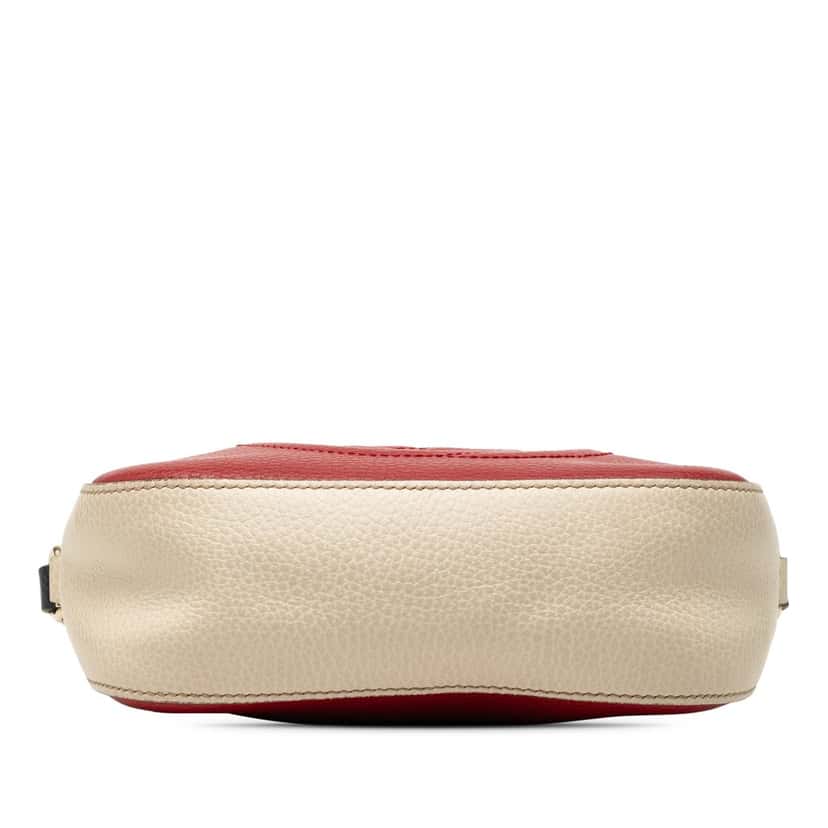 Gucci Small Tricolor Leather Soho Disco Crossbody Red Leather Very good condition - Inside View
