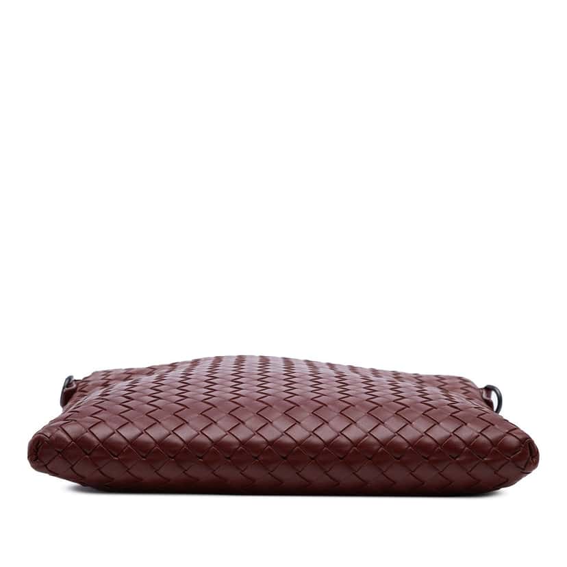 Bottega Veneta Nappa Intrecciato Crossbody Red Leather Very good condition - Inside View