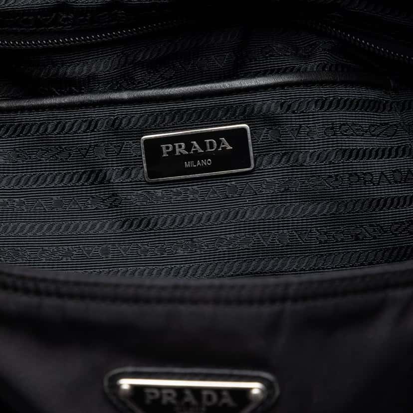 Prada Tessuto Satchel Black Very good condition - Box View
