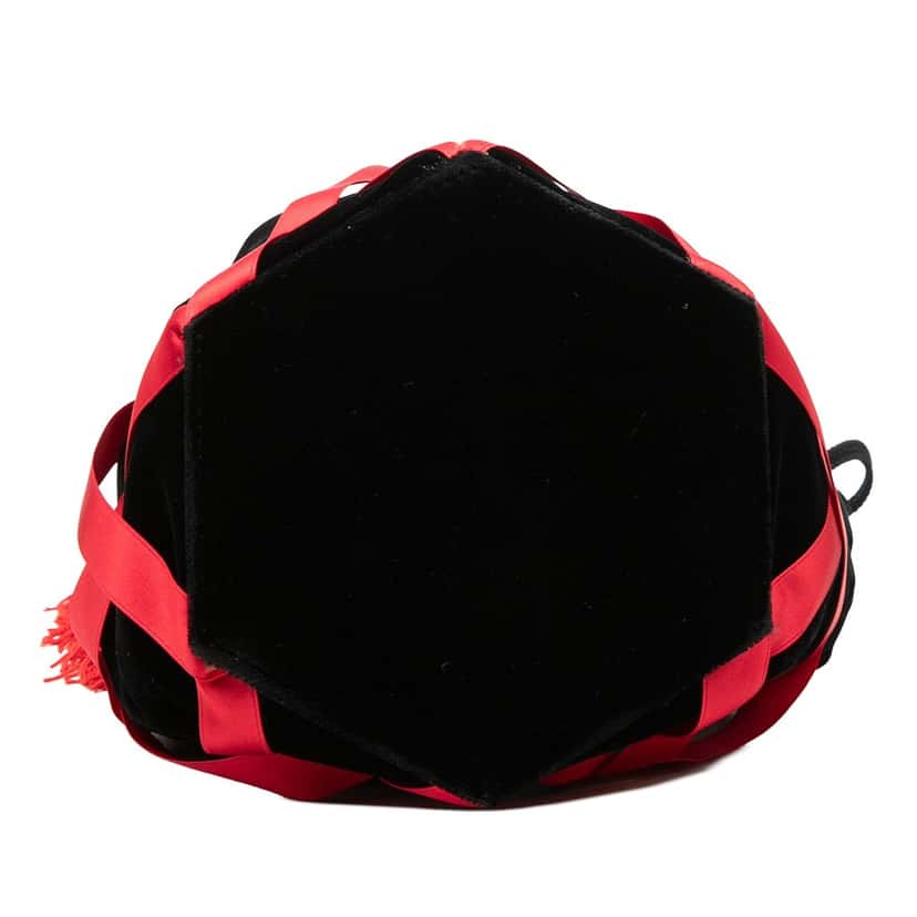 Saint Laurent Velvet Tassel Drawstring Bucket Bag Black Very good condition - Inside View