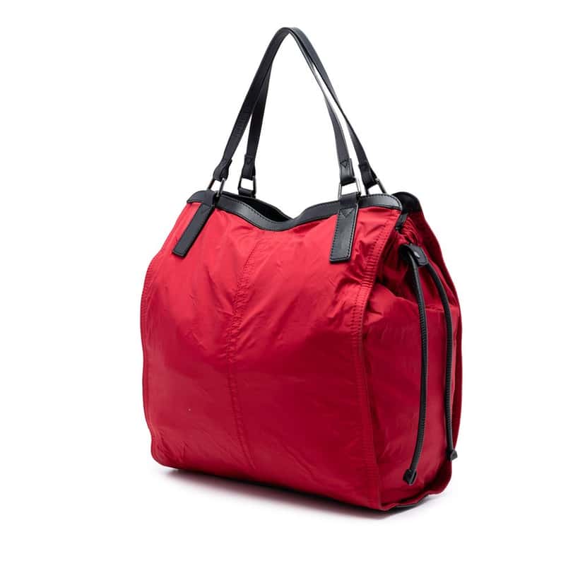 Burberry Nylon Buckleigh Tote Red Very good condition - Back View