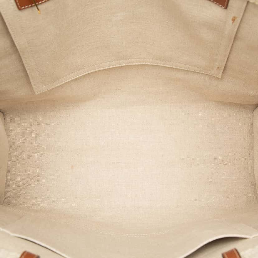 Celine Canvas Plein Soleil Square Cabas Tote Beige Very good condition - Model View