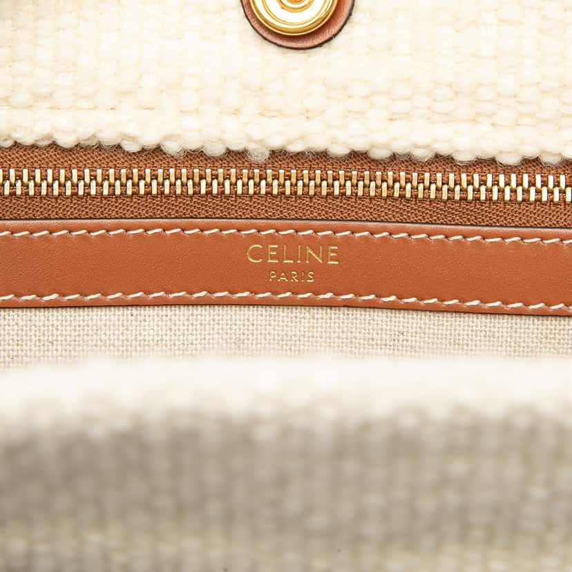 Celine Canvas Plein Soleil Square Cabas Tote Beige Very good condition - Box View