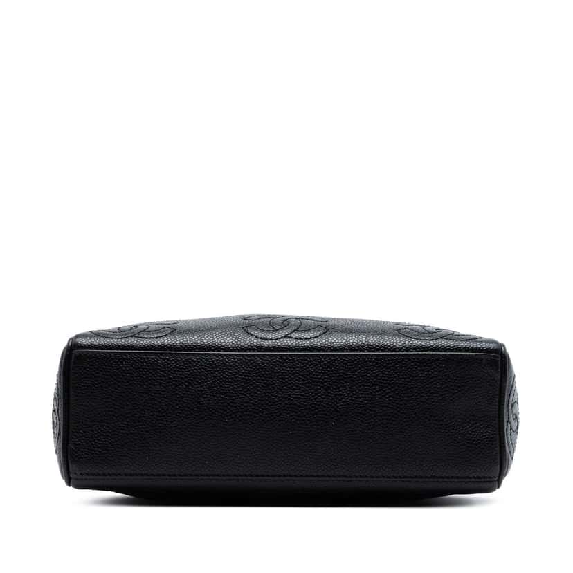 Chanel Triple CC Caviar Tote Black Leather Very good condition - Inside View