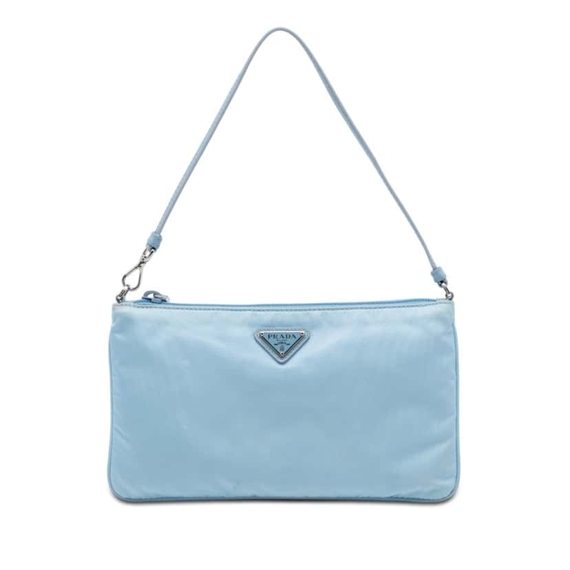 Prada Tessuto Pochette Blue Very good condition - Front View
