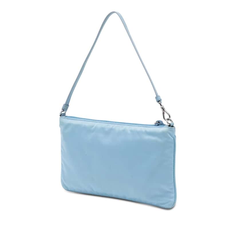 Prada Tessuto Pochette Blue Very good condition - Back View