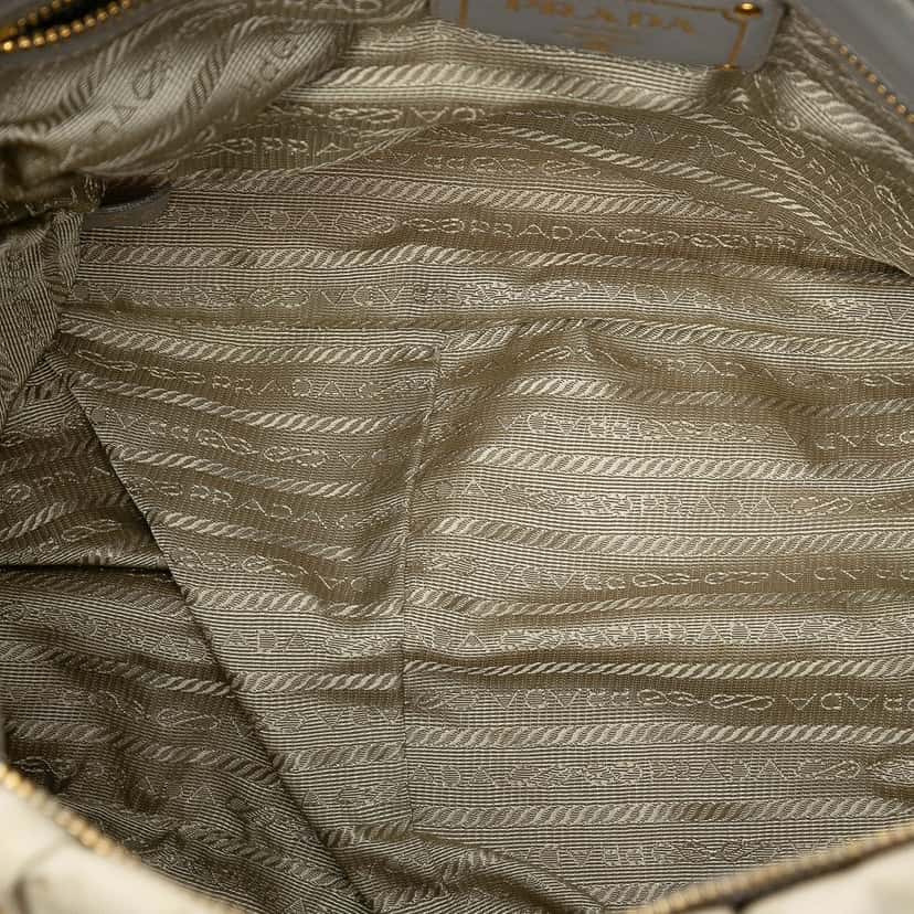 Prada Tessuto Gaufre Satchel Brown Very good condition - Model View