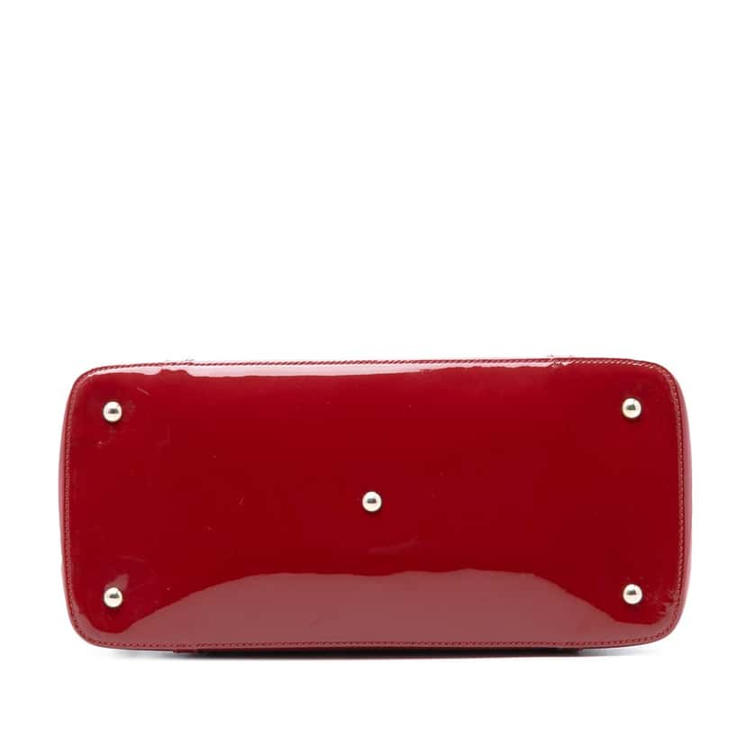 Gucci Large Microguccissima Patent Nice Dome Satchel Red Leather Very good condition - Inside View