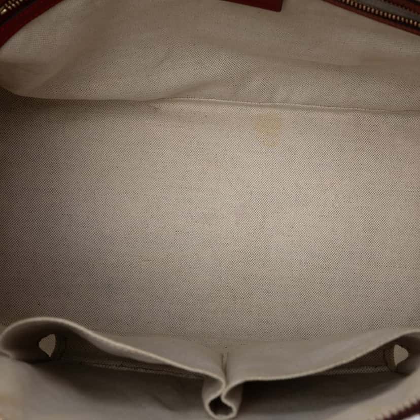 Gucci Large Microguccissima Patent Nice Dome Satchel Red Leather Very good condition - Model View