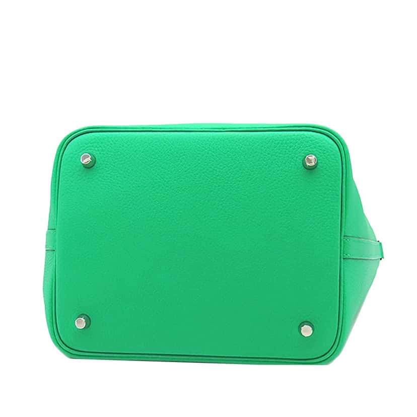Hermès Clemence Picotin Lock 22 Green Leather Very good condition - Box View