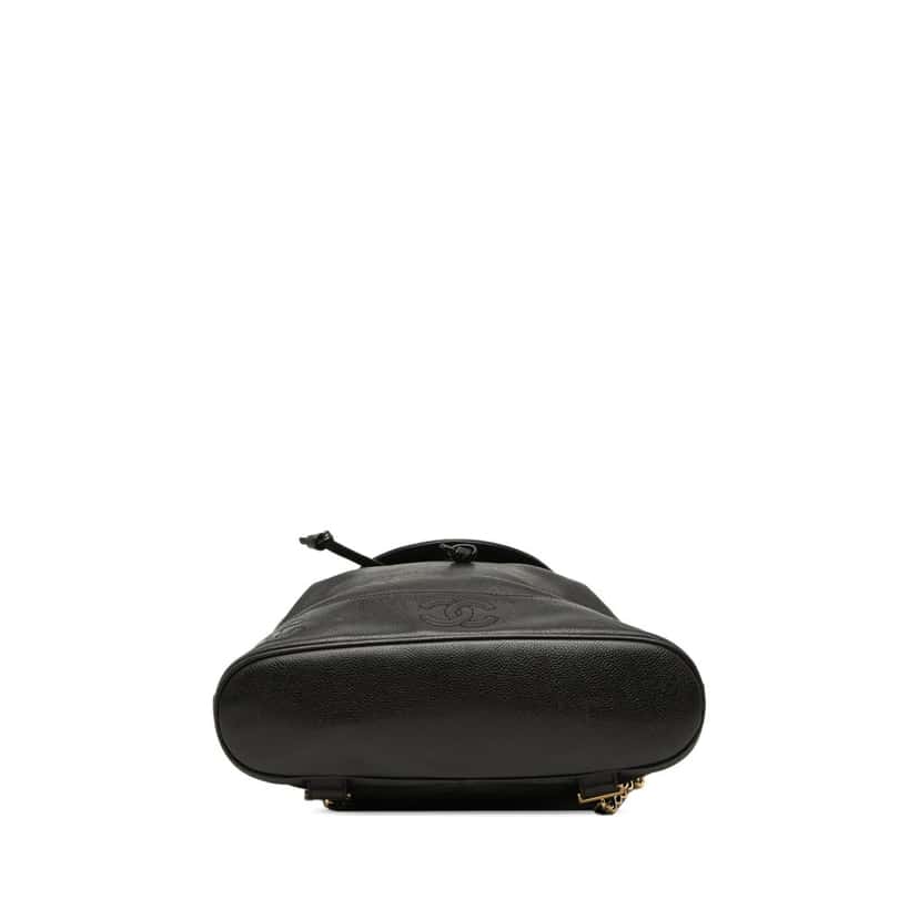 Chanel Caviar Triple CC Backpack Black Leather Very good condition - Inside View