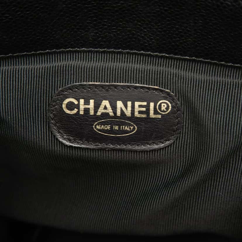 Chanel Caviar Triple CC Backpack Black Leather Very good condition - Box View