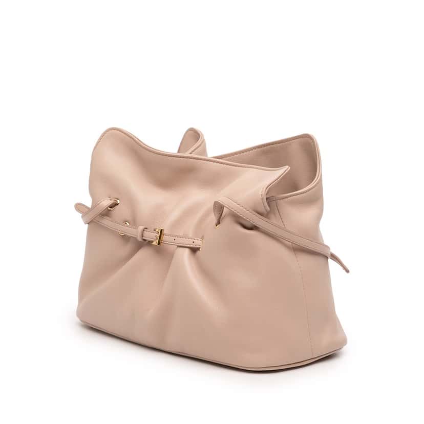 Prada Small Nappa Dada Shoulder Bag Pink Leather Very good condition - Back View