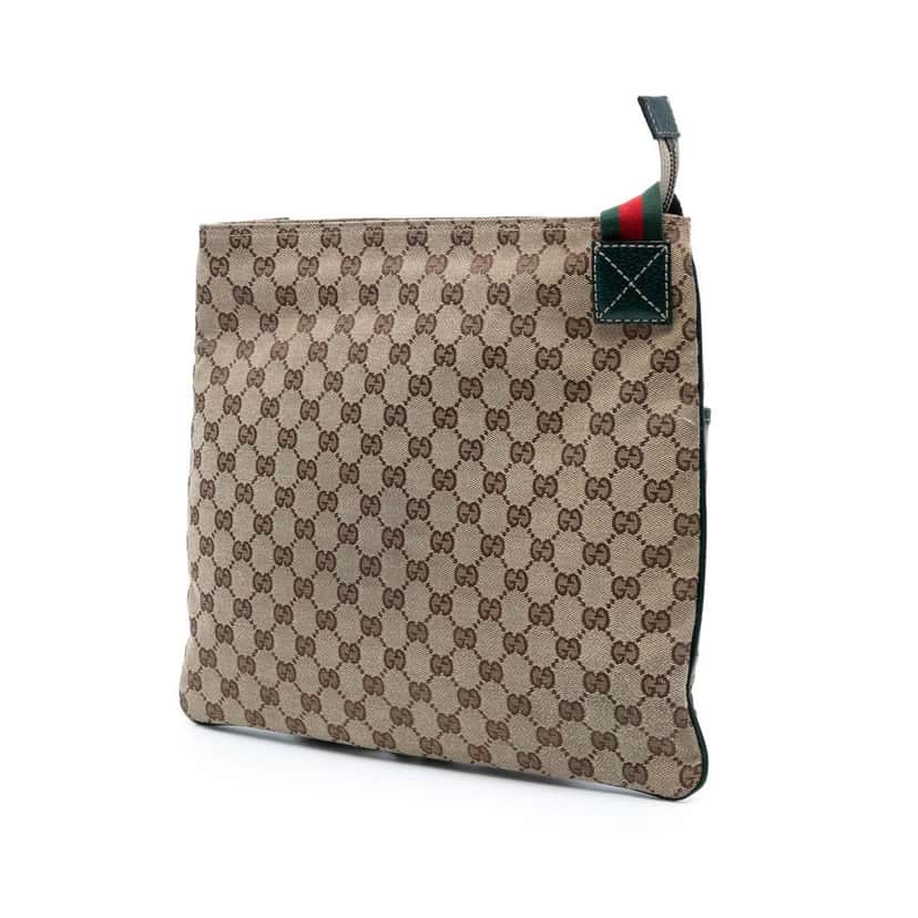 Gucci GG Canvas Web Crossbody Beige Very good condition - Back View