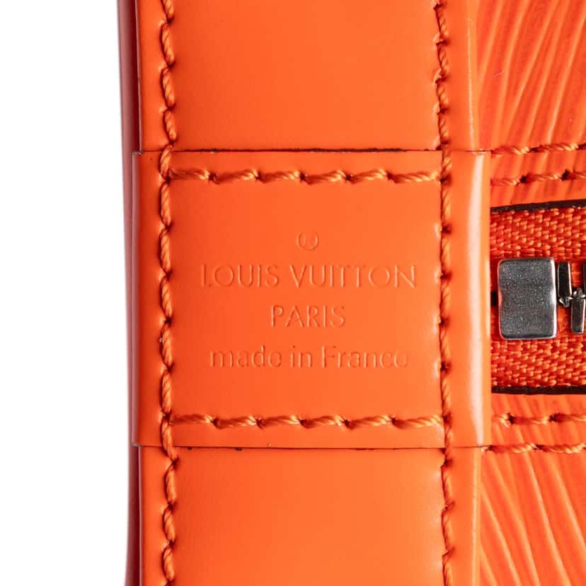 Louis Vuitton Epi Alma BB Orange Leather Very good condition - Box View