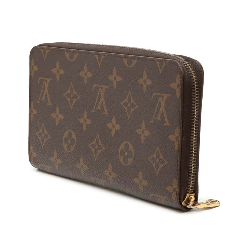 Louis Vuitton Monogram Zippy Organizer Wallet Brown Very good condition - Back View
