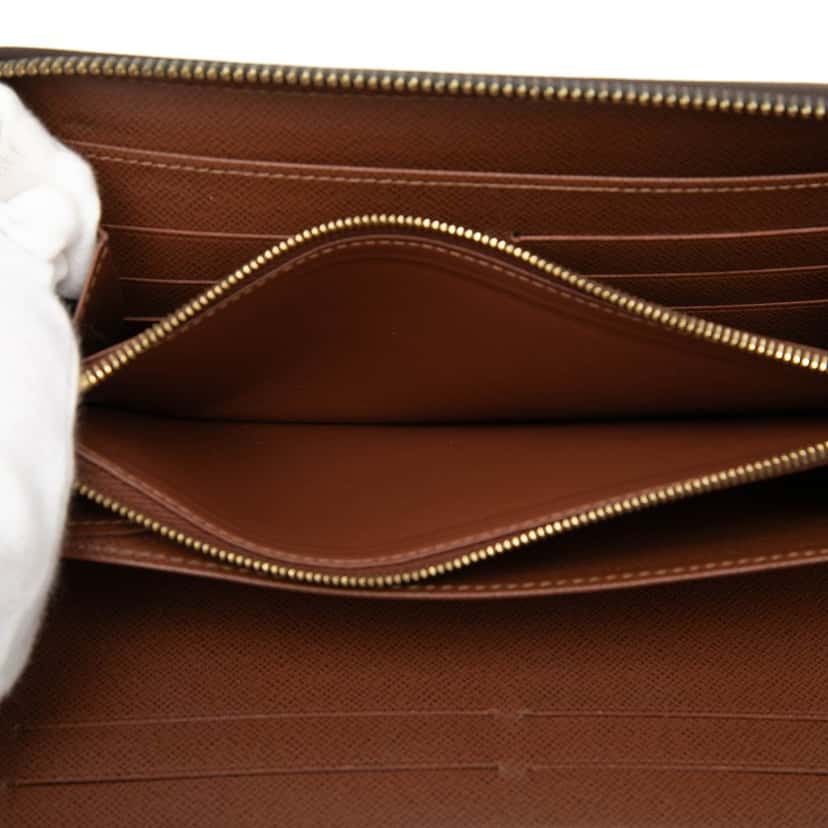 Louis Vuitton Monogram Zippy Organizer Wallet Brown Very good condition - Box View