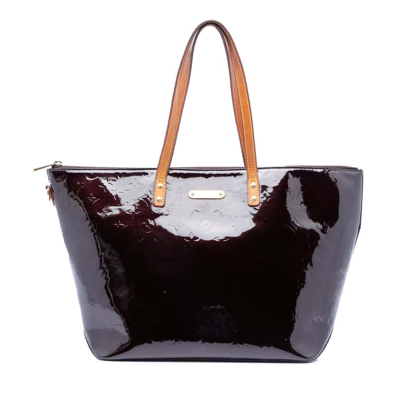 Louis Vuitton Monogram Vernis Bellevue GM Purple Leather Very good condition - Front View