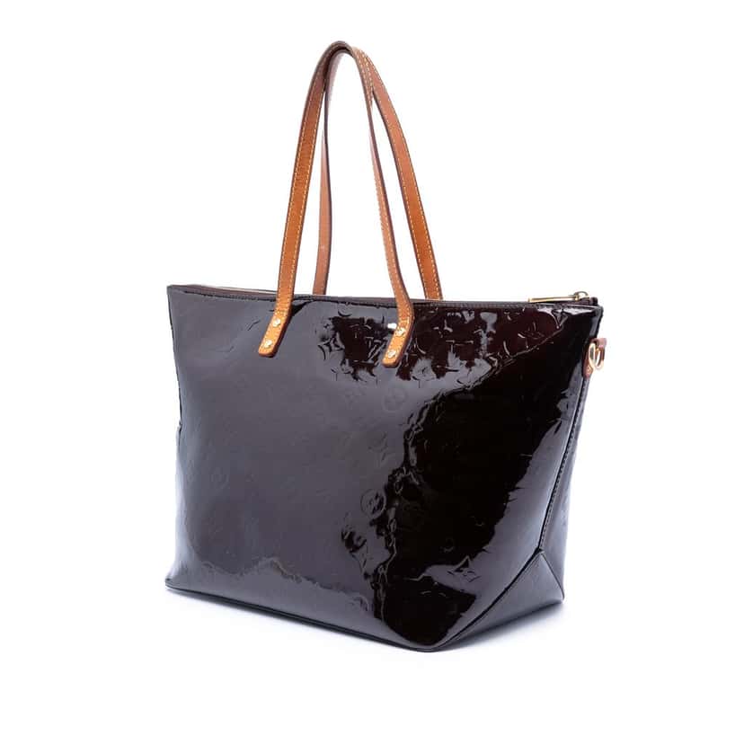 Louis Vuitton Monogram Vernis Bellevue GM Purple Leather Very good condition - Back View