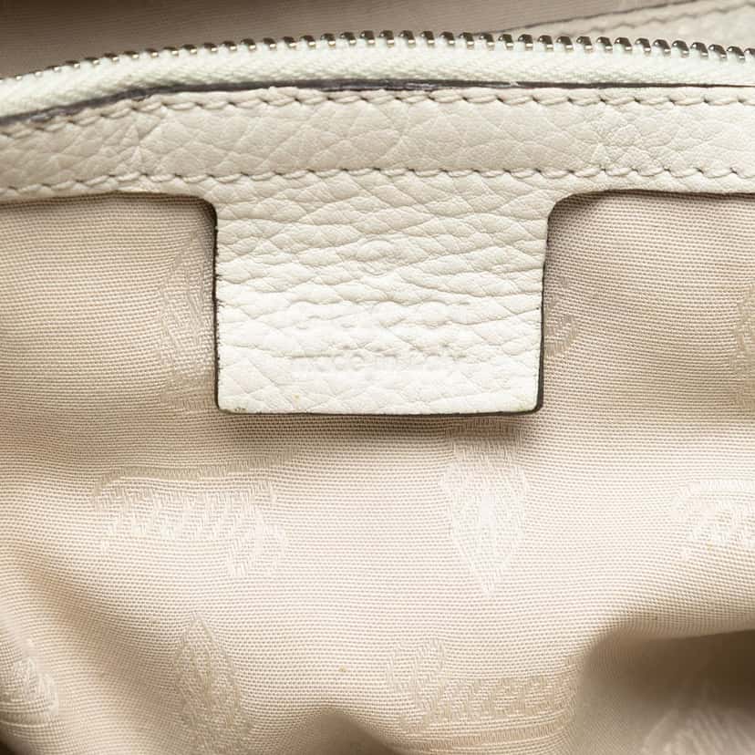 Gucci Medium GG Canvas Bamboo Libeccio Tote Beige Very good condition - Box View
