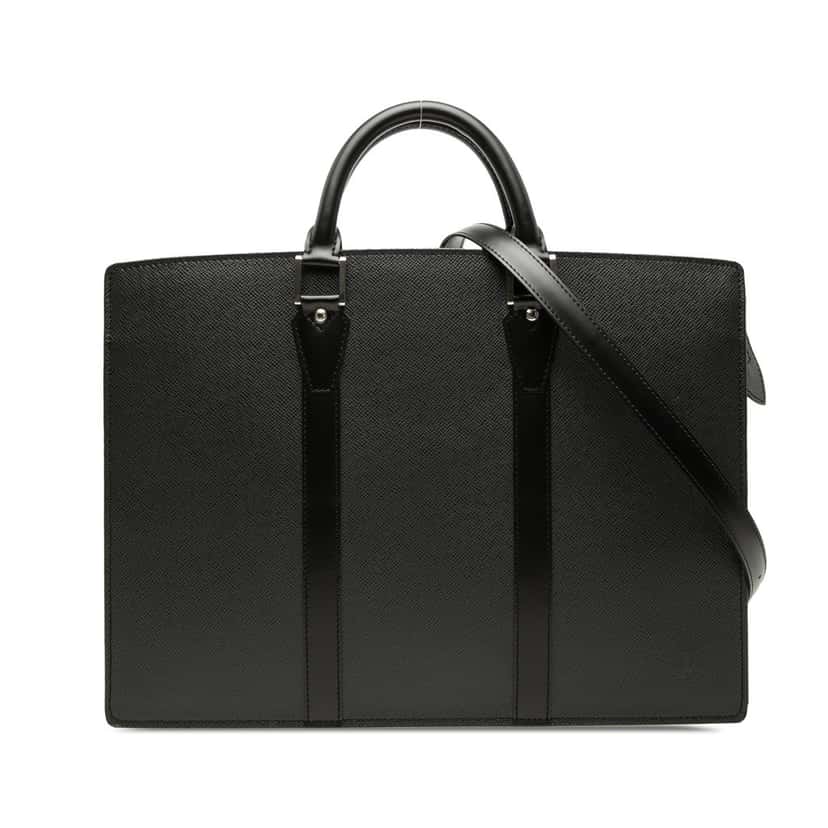 Louis Vuitton Taiga Lozan Black Leather Very good condition - Front View