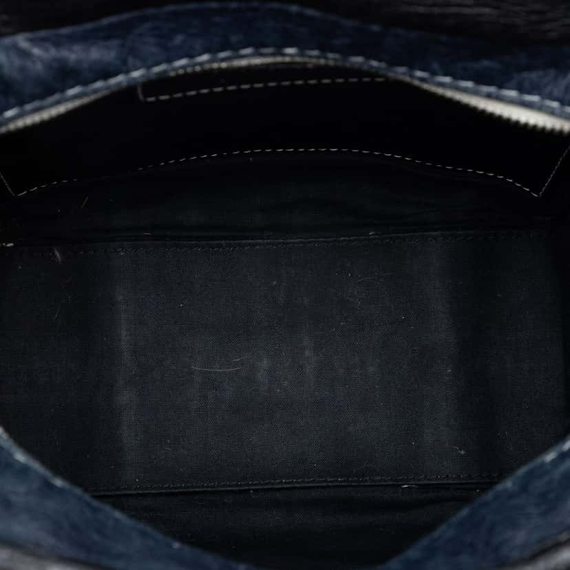Balenciaga Lambskin Bazar Shopper Satchel XS Black Leather Very good condition - Model View