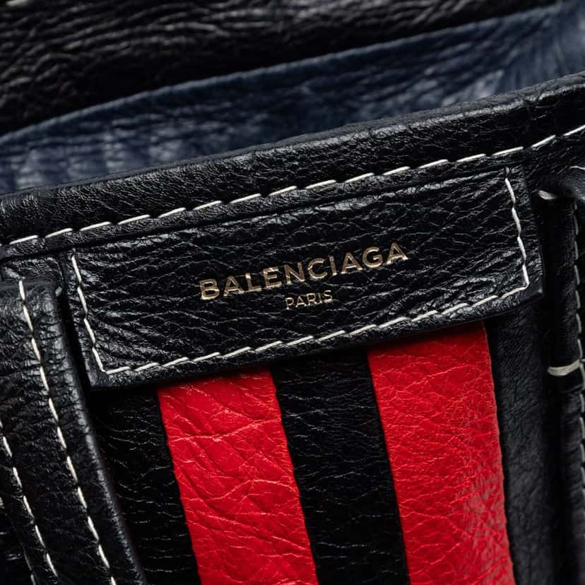 Balenciaga Lambskin Bazar Shopper Satchel XS Black Leather Very good condition - Box View
