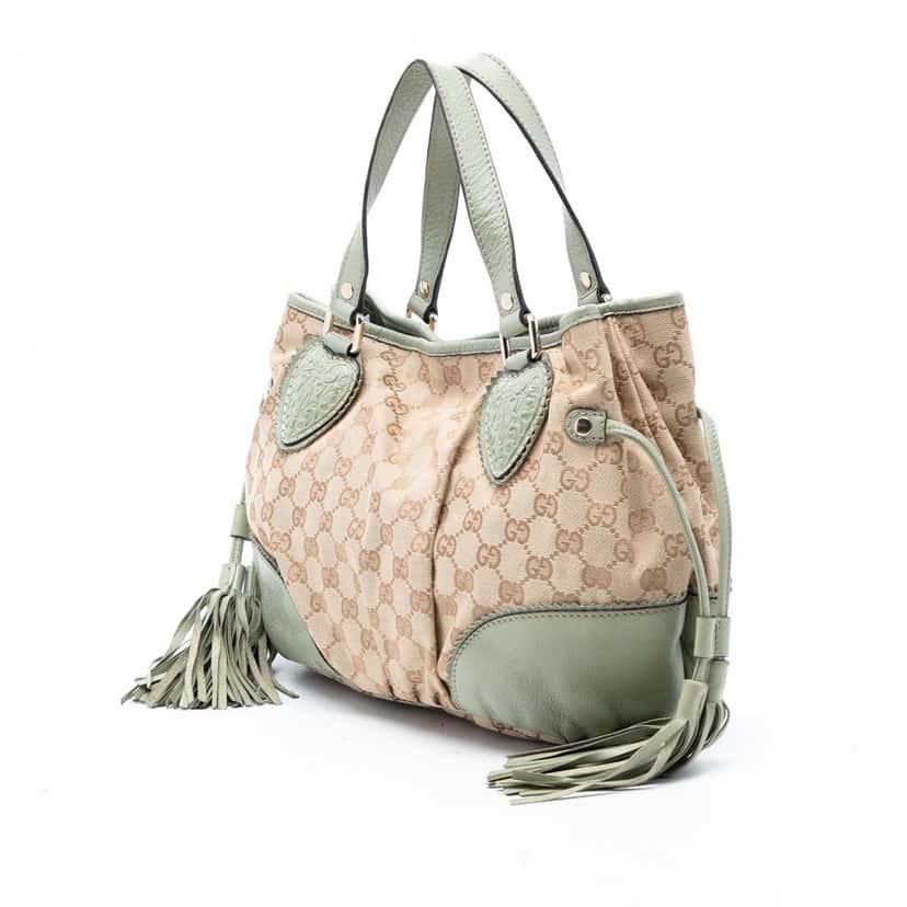 Gucci Small GG Canvas Tribeca Tote Beige Very good condition - Back View