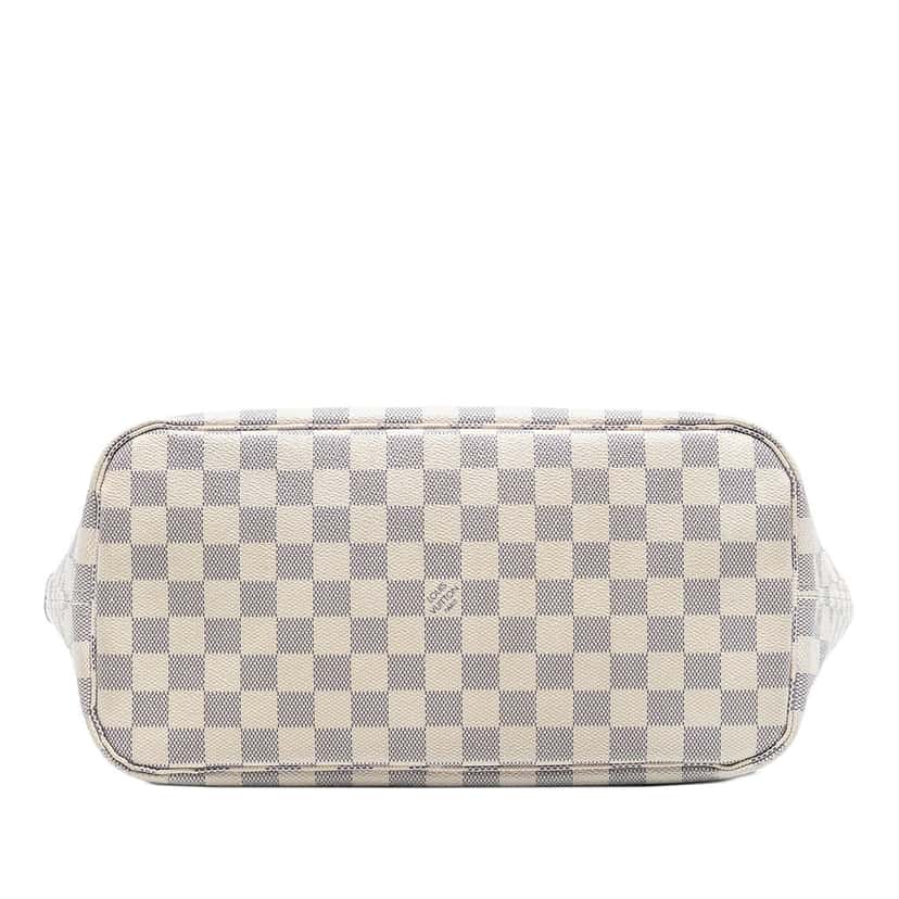 Louis Vuitton Damier Azur Neverfull MM White Very good condition - Inside View