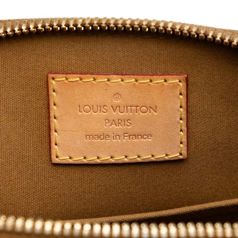 Louis Vuitton Monogram Vernis Alma BB Green Leather Very good condition - Box View