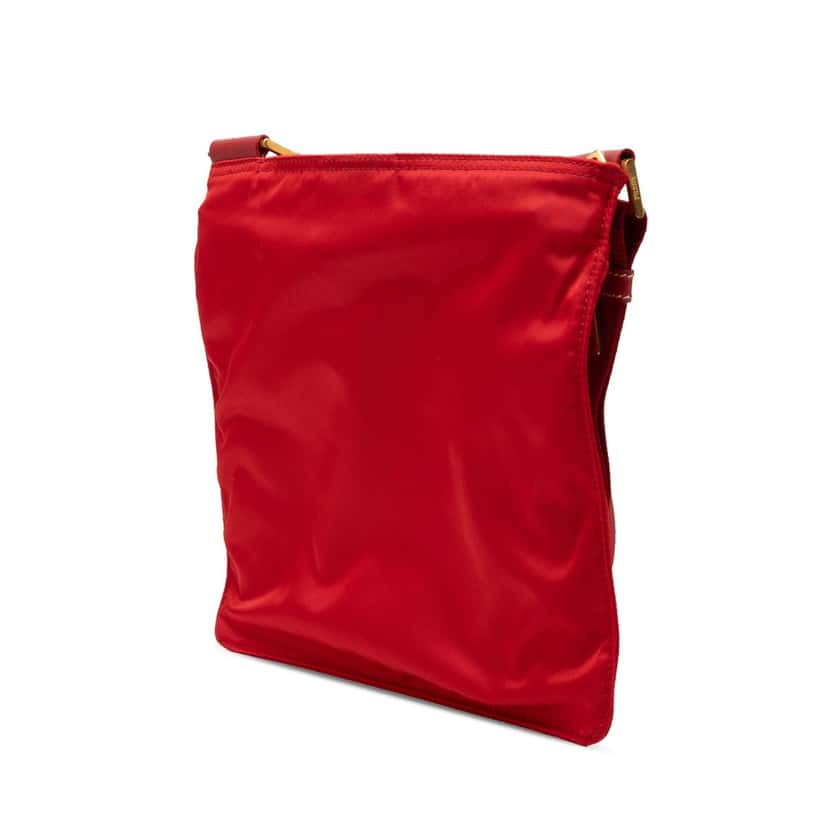 Prada Tessuto Zip Top Crossbody Red Very good condition - Back View