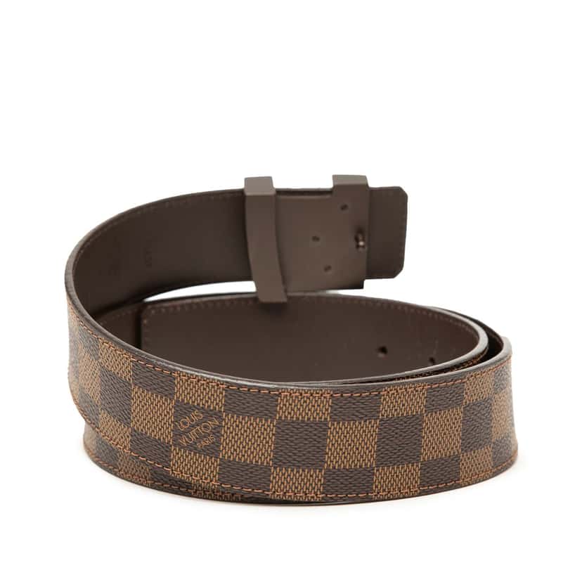 Louis Vuitton Damier Ebene Initiales Belt Brown Very good condition - Inside View