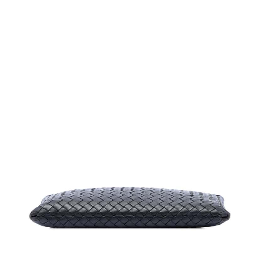 Bottega Veneta Nappa Intrecciato Clutch Black Leather Very good condition - Inside View