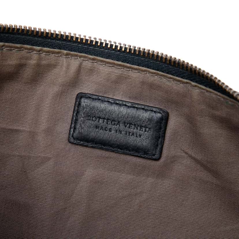 Bottega Veneta Nappa Intrecciato Clutch Black Leather Very good condition - Box View