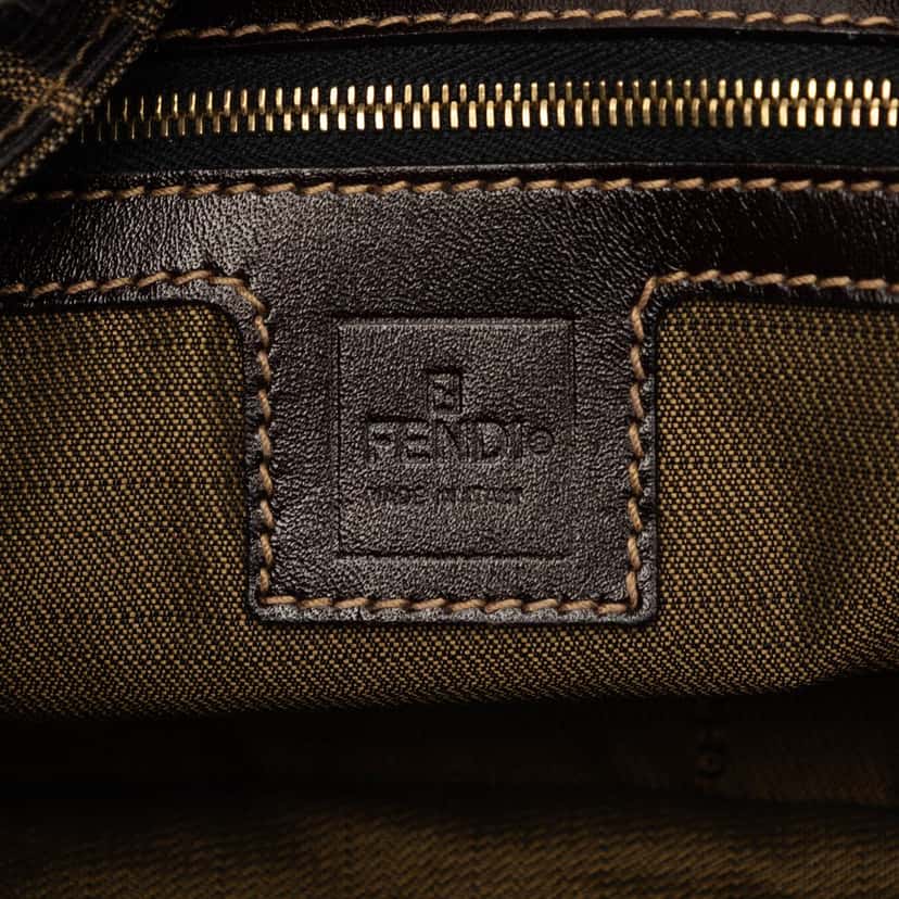 Fendi Zucca Canvas Shoulder Bag Brown Very good condition - Box View