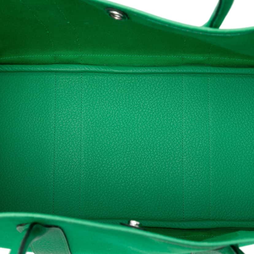 Hermès Toile and Negonda Garden Party 36 Green Very good condition - Model View