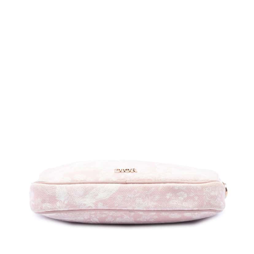 Dior Embroidered Canvas Toile de Jouy Crossbody Pink Very good condition - Inside View