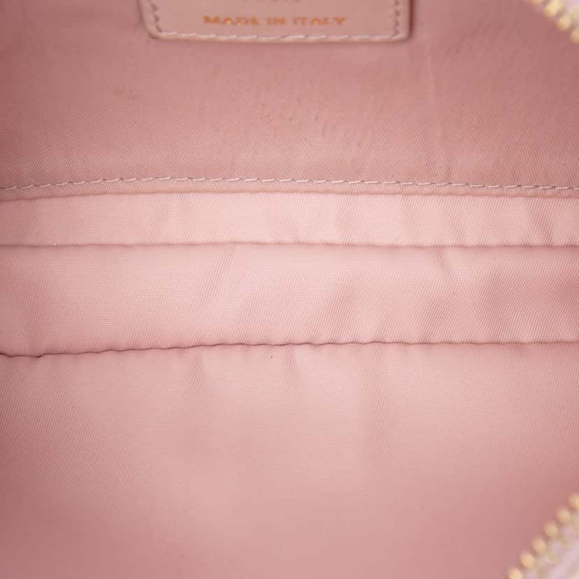 Dior Embroidered Canvas Toile de Jouy Crossbody Pink Very good condition - Model View