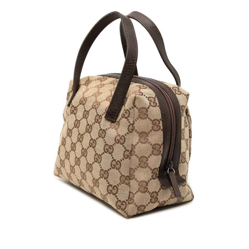 Gucci Mini GG Canvas Balthus Tofu Bag Beige Very good condition - Back View