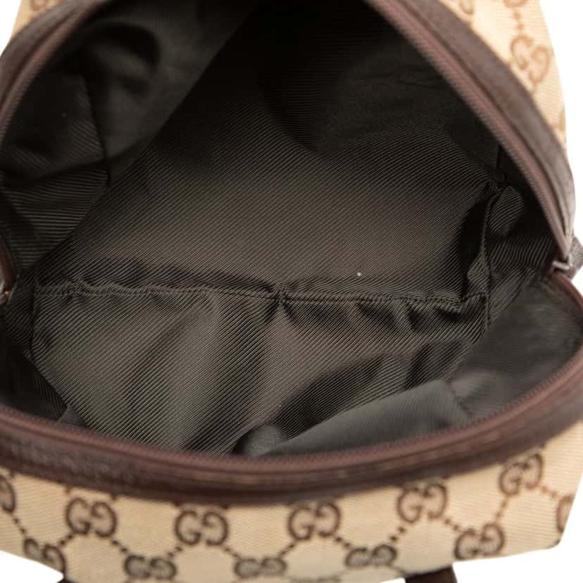 Gucci Mini GG Canvas Balthus Tofu Bag Beige Very good condition - Model View