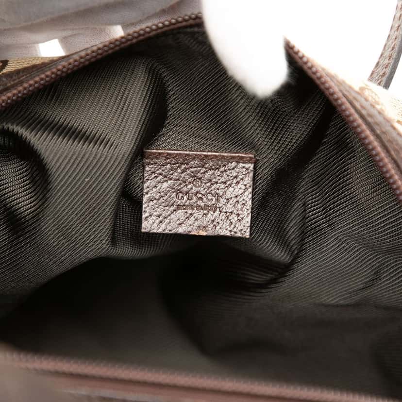 Gucci Mini GG Canvas Balthus Tofu Bag Beige Very good condition - Box View