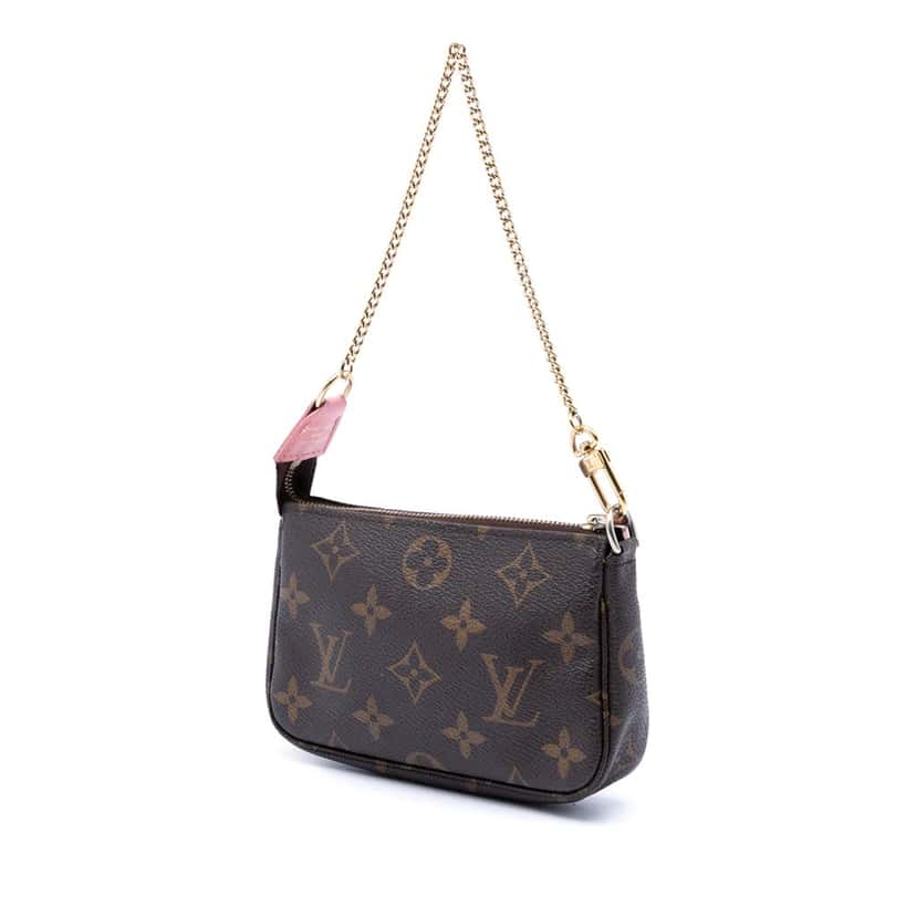 Louis Vuitton Monogram Illustre Mini Pochette Accessories Brown Very good condition - Back View