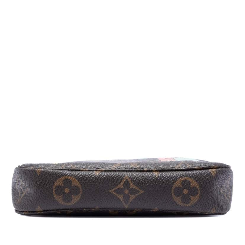 Louis Vuitton Monogram Illustre Mini Pochette Accessories Brown Very good condition - Inside View