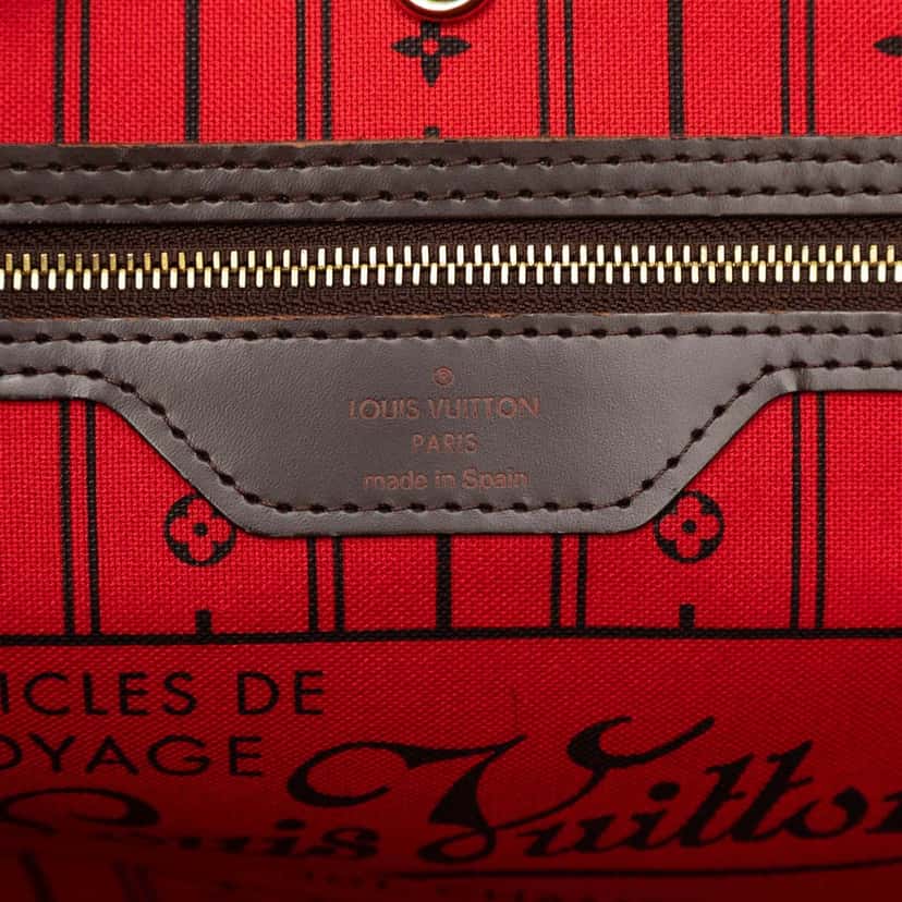 Louis Vuitton Damier Ebene Neverfull MM Brown Very good condition - Box View