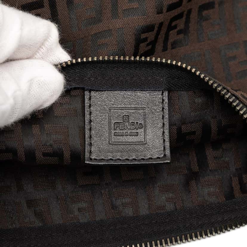 Fendi Zucchino Canvas Handbag Brown Very good condition - Box View